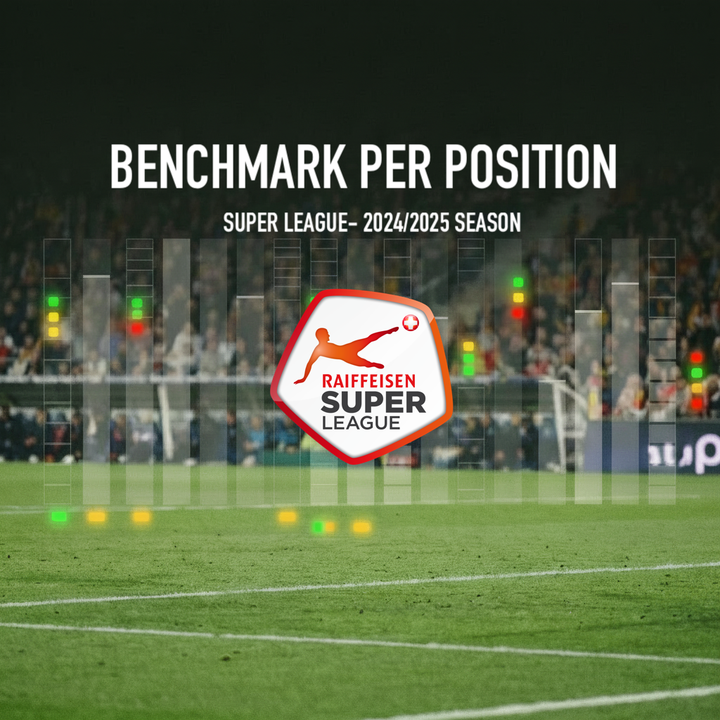 Super League (Switzerland) - Benchmarks per position : Season 2024-2025